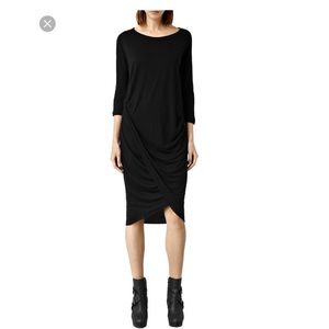 AllSaints Warp Sleeve Dress
